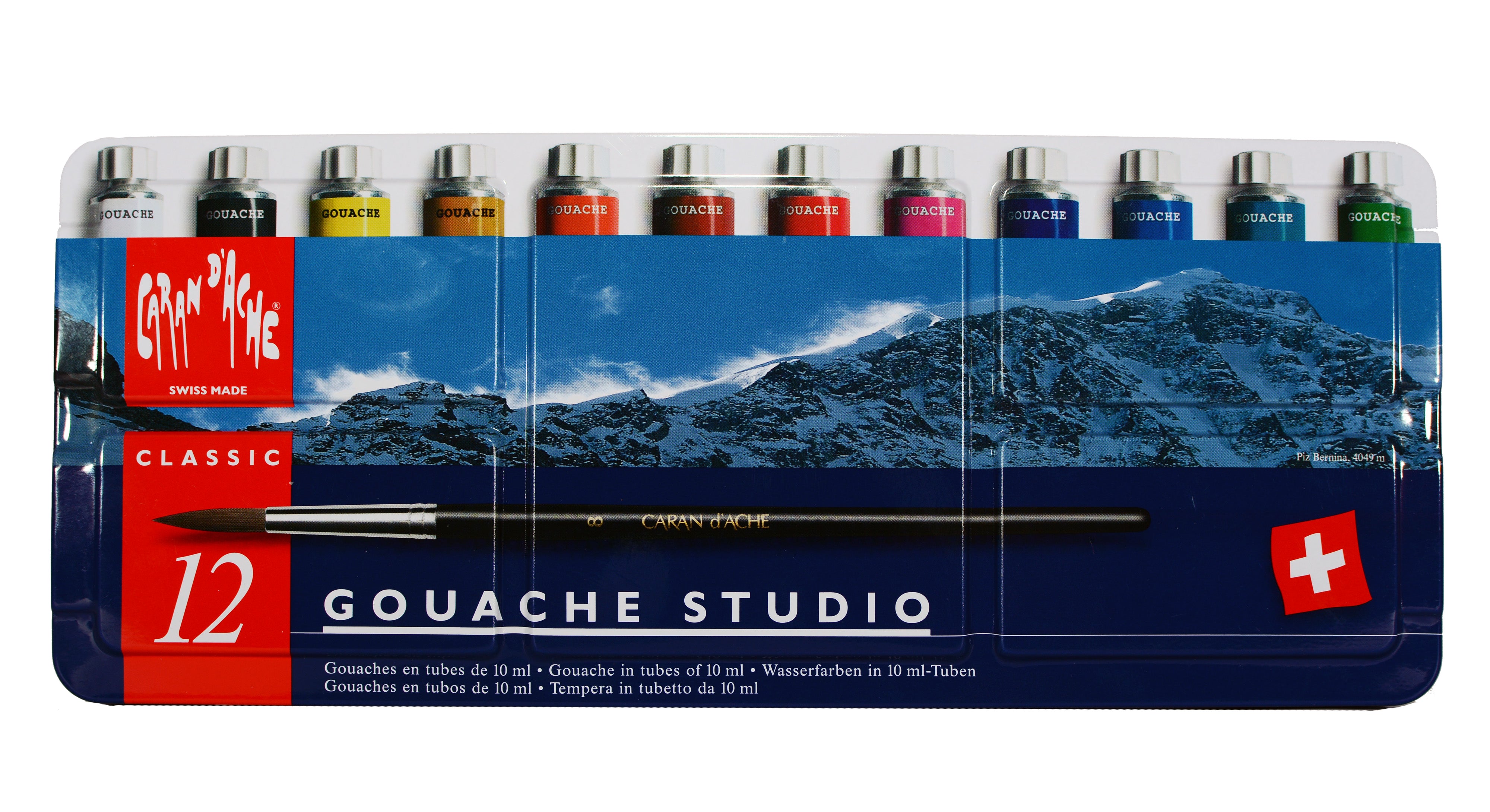 Caran D'Ache : Studio Gouache : Set Of 12x10ml Tubes