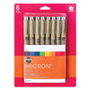 Micron Set of 8 Rainbow Fine