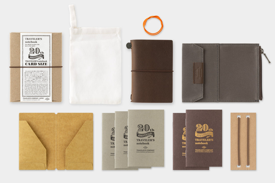 TRAVELER'S Notebook Card Size 20th Anniversary Set – Good Postage