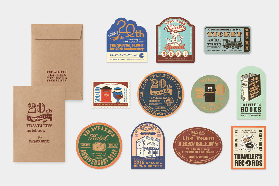 TRAVELER'S Notebook 20th Anniversary Customization Set – Good Postage