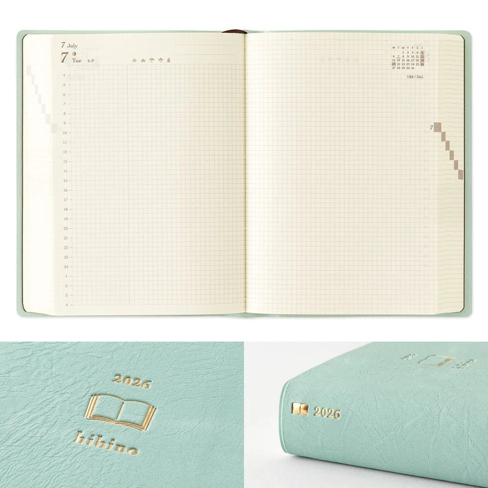 Midori MD Diary Hibino 2026 A6 – Good Postage