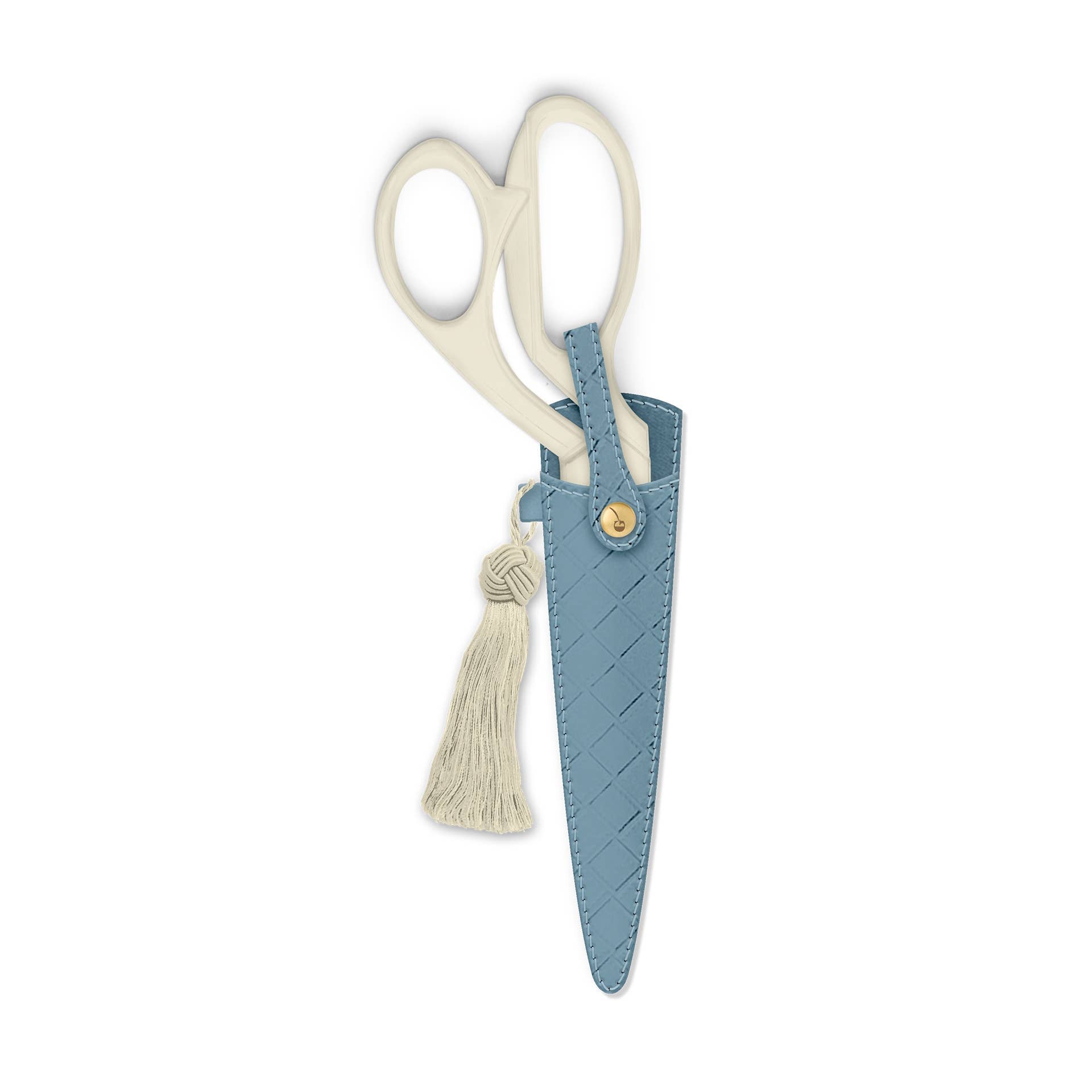 Good Juju Ink - Ivory and Gold Heirloom Scissors with Case - Dusk Blue ...