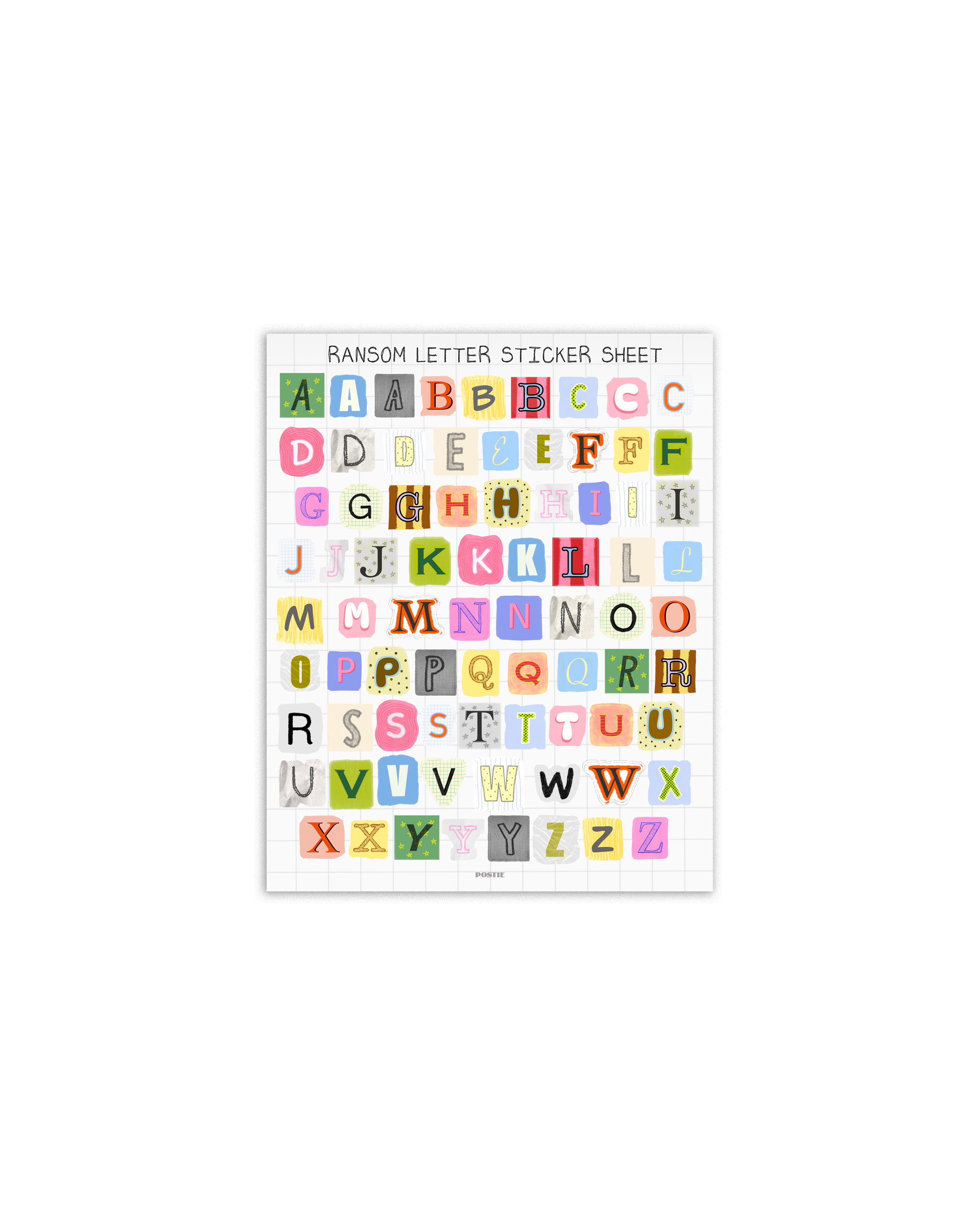 POSTIE - Ransom Letters Sticker Sheet – Good Postage