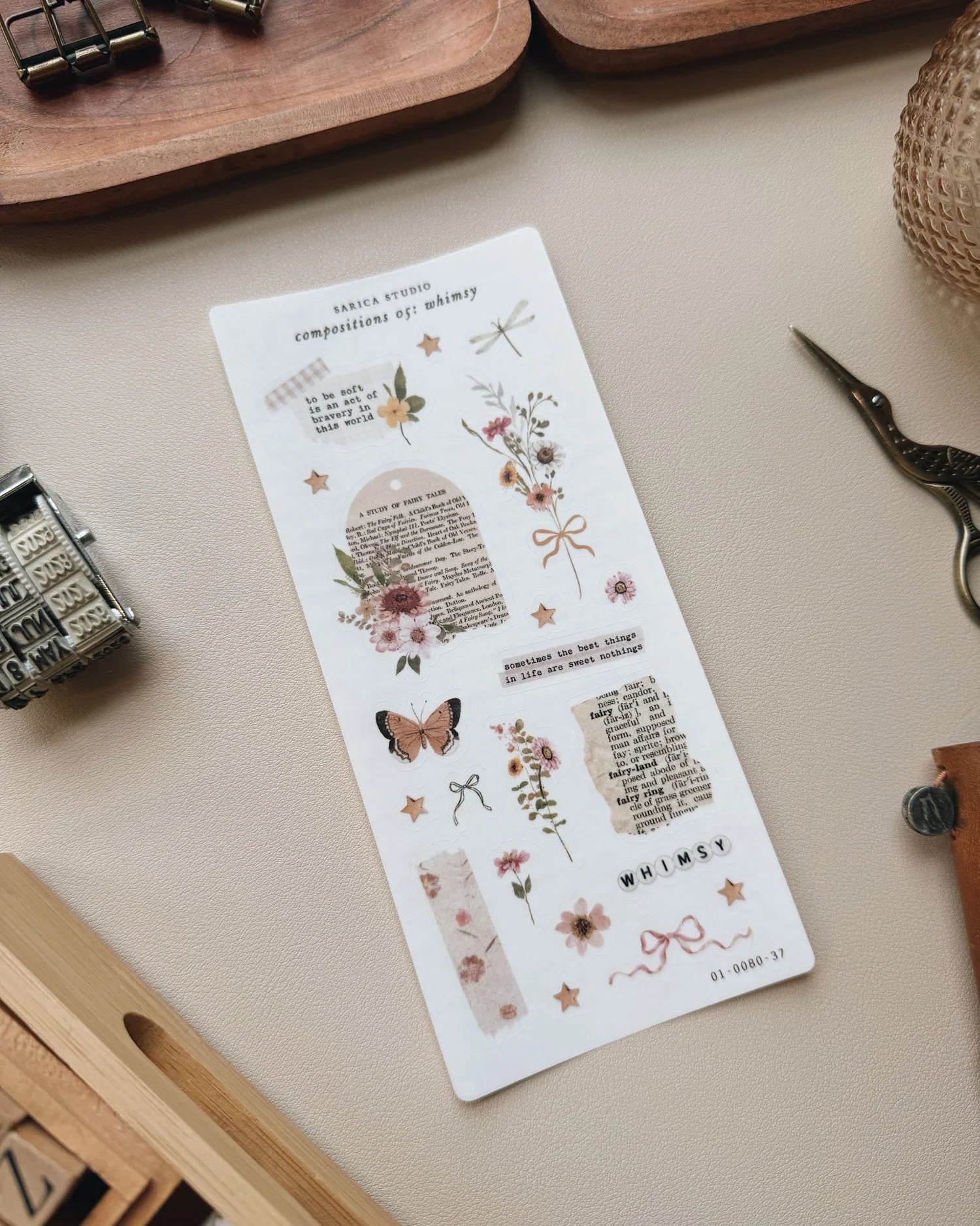 Sarica Studio Whimsy Sticker Sheet – Good Postage