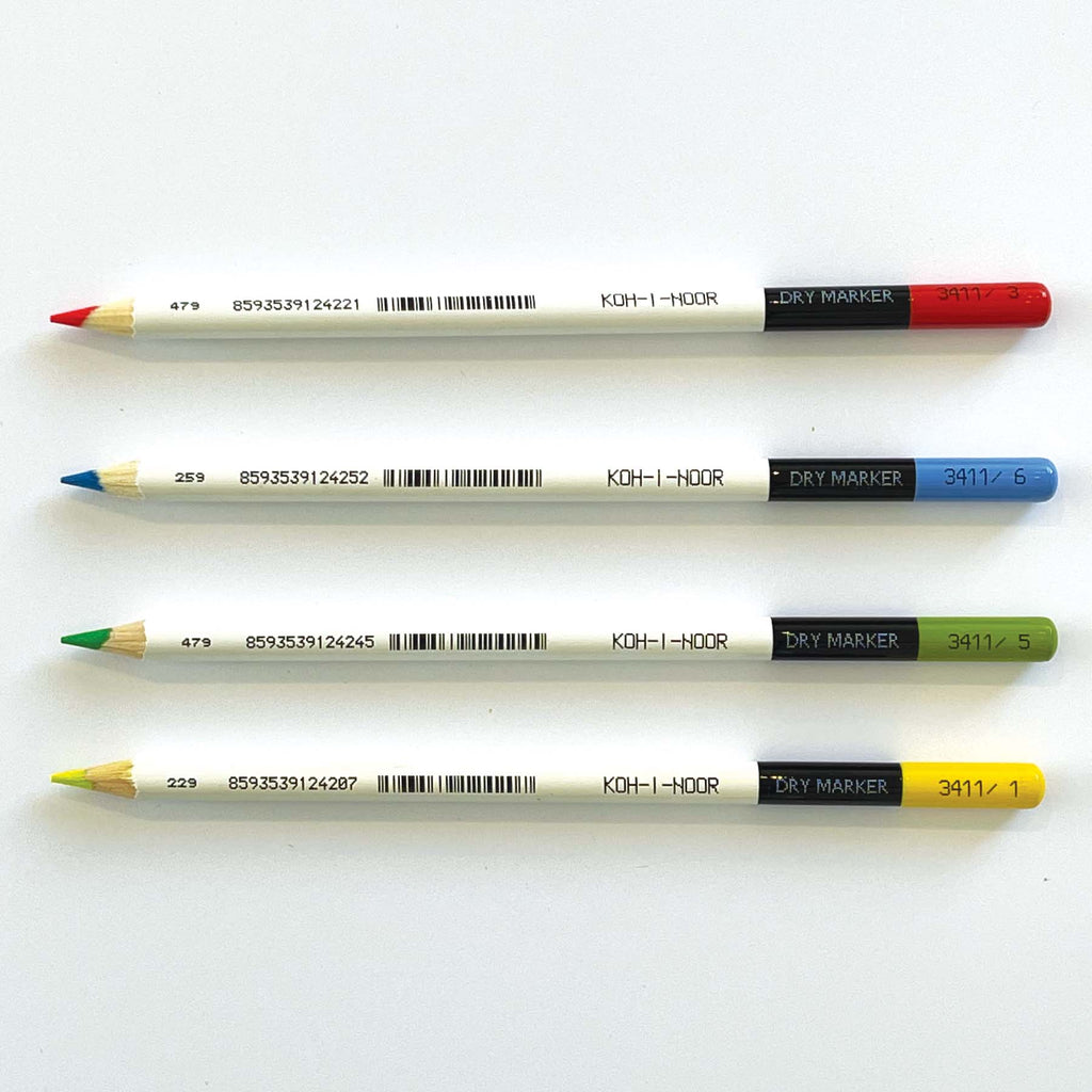 Koh-I-Noor 3415 Dry Highlighter Pencils Assorted Set of 6