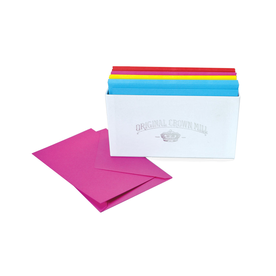 Original Crown Mill MultiColored Vellum Notecards Good Postage