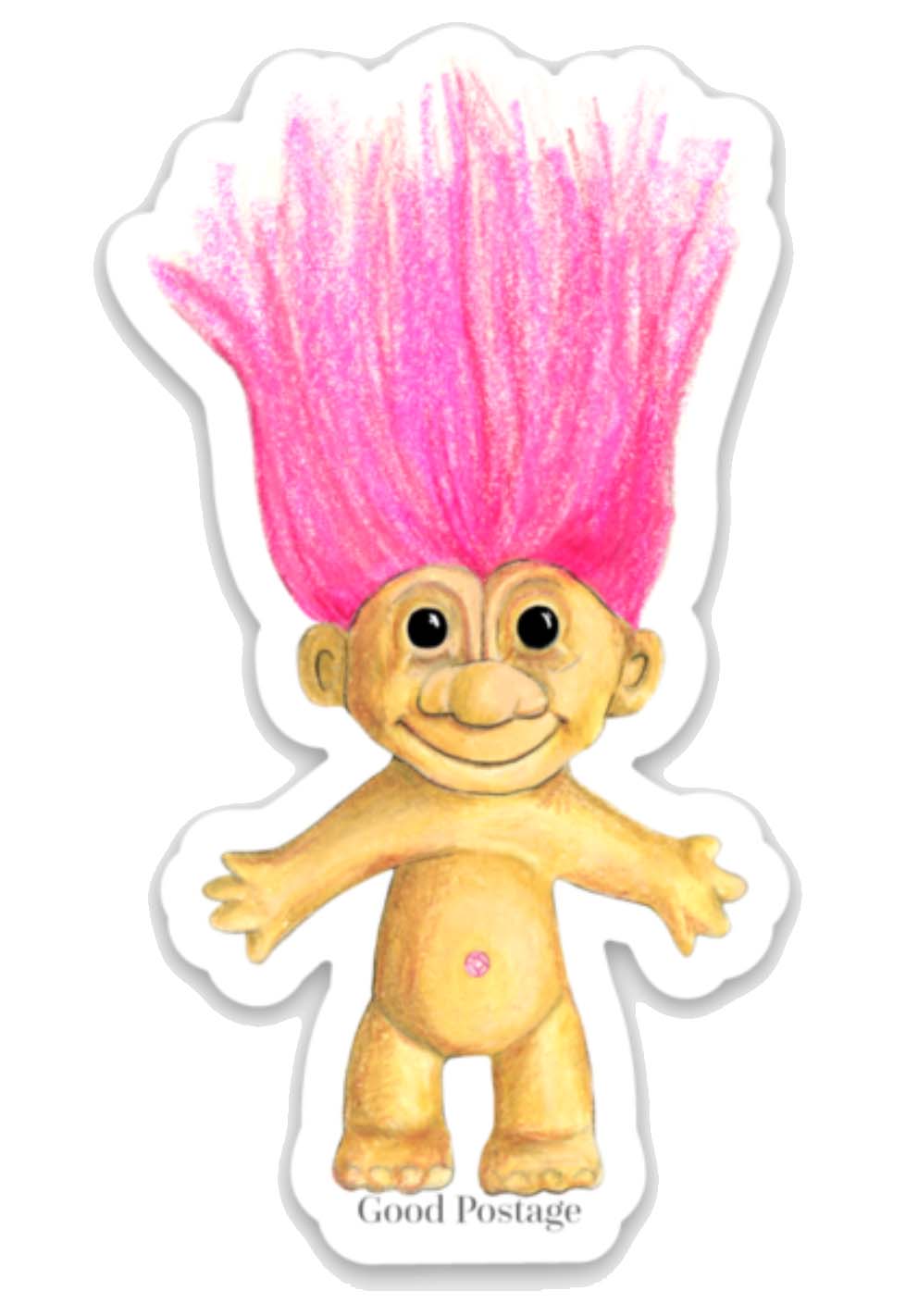 Troll Moving Sticker Troll Sticker – Good Postage